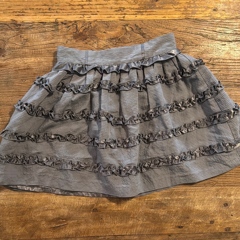 Gray Ruffled Women's‎ Skirt small box98